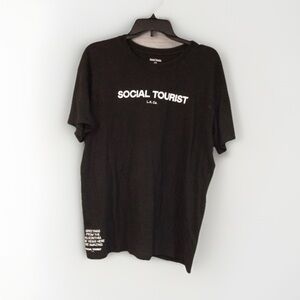 Social Tourist Black T-Shirt